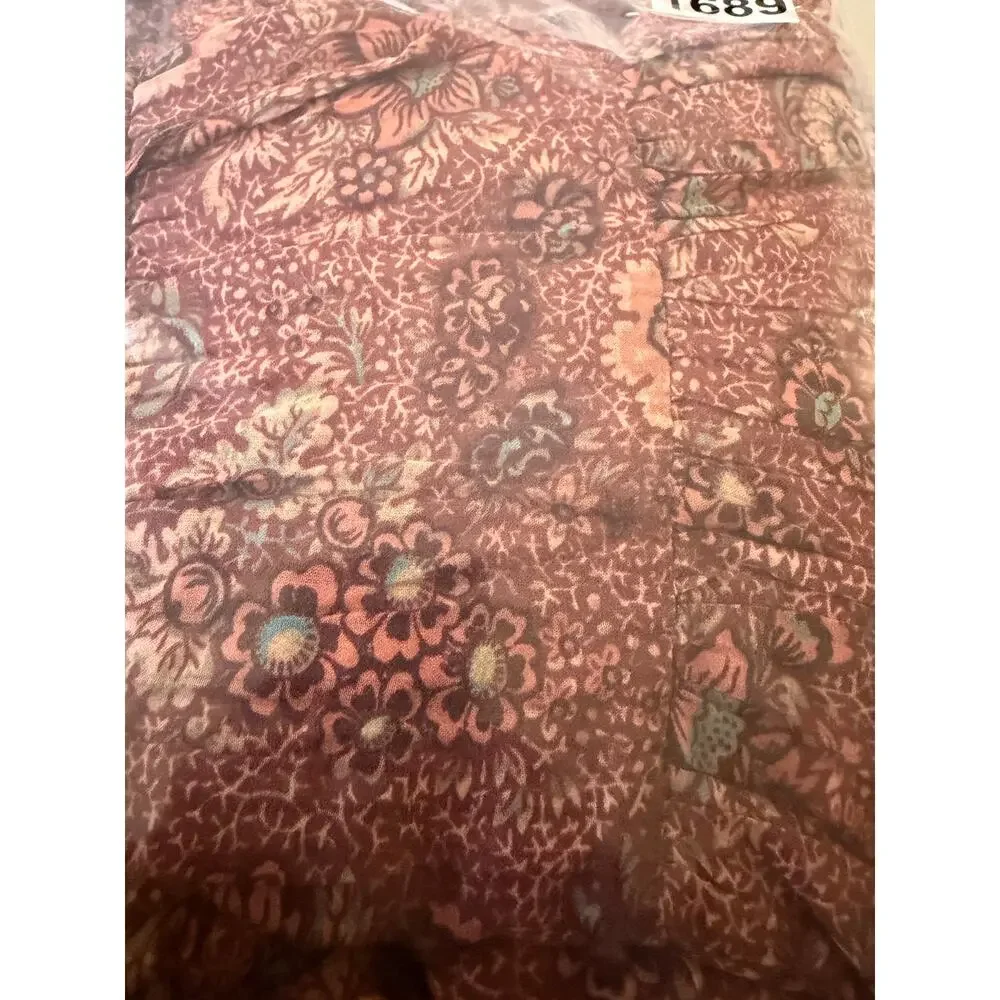 Ulla Johnson Floral Puff Sleeve Mini Dress Peasant Boho Cottagecore Size 2